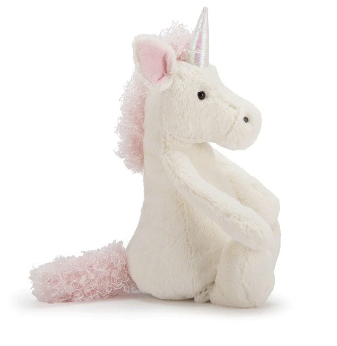 jellycat soft toy bashful unicorn, small