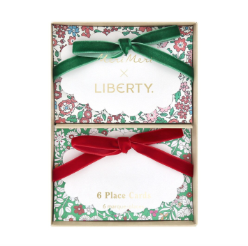 meri meri x liberty winter place cards