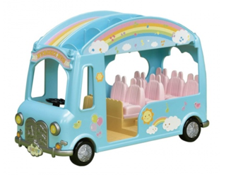 sylvanian families rainbow nursery bus