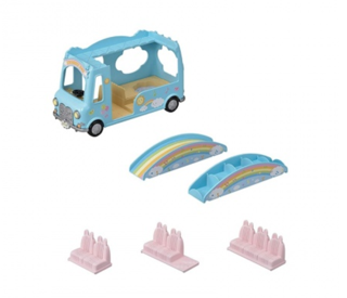 sylvanian families rainbow nursery bus