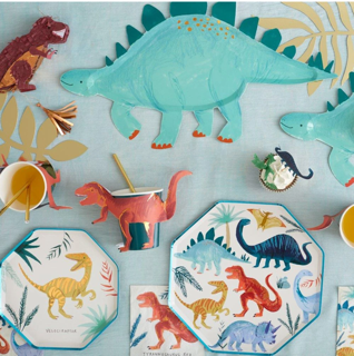 meri meri stegosaurus platters (4 st)