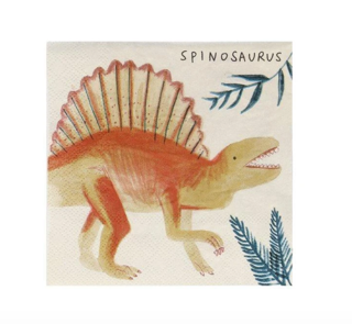 meri meri dinosaur kingdom napkins, small (16 st)