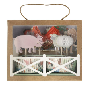 meri meri on the farm cupcake kit (24 st)