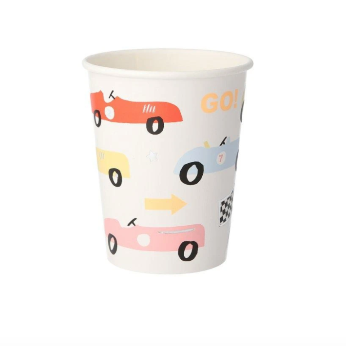 meri meri race cars cups