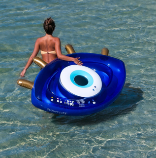 luxe lie-on float - greek eye