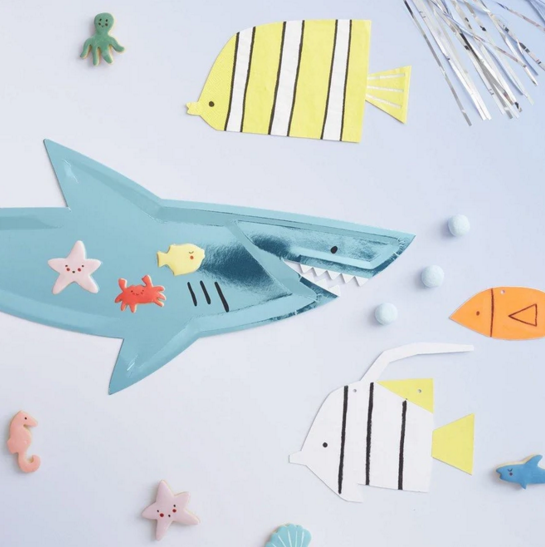 meri meri shark platters