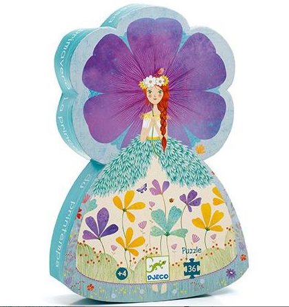 djeco silhouette puzzel - lenteprinses (36 st)