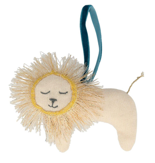 meri meri knitted lion tree decoration