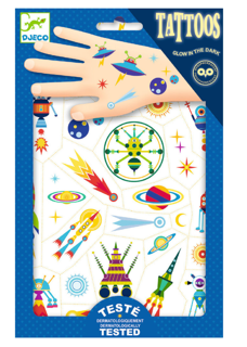 djeco tattoo - ruimtevaart
