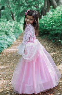 princess dress - pink rose (5-6 jr)