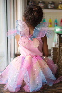 rainbow fairy dress (5-6 jr)