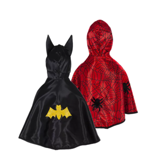 reversible baby spider/bat cape (12-24 mnd)