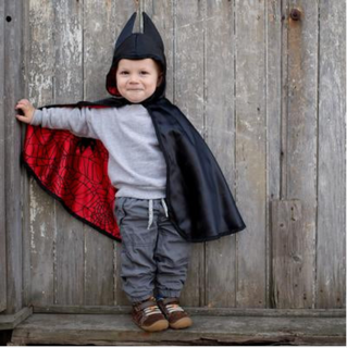 reversible baby spider/bat cape (12-24 mnd)