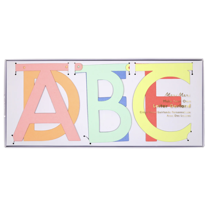 meri meri neon letter garland kit