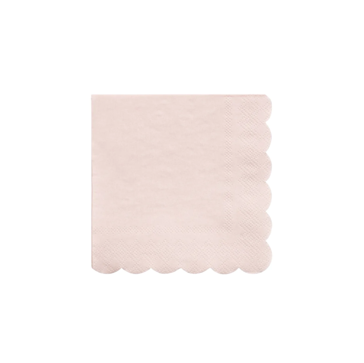 meri meri pale pink napkins, small