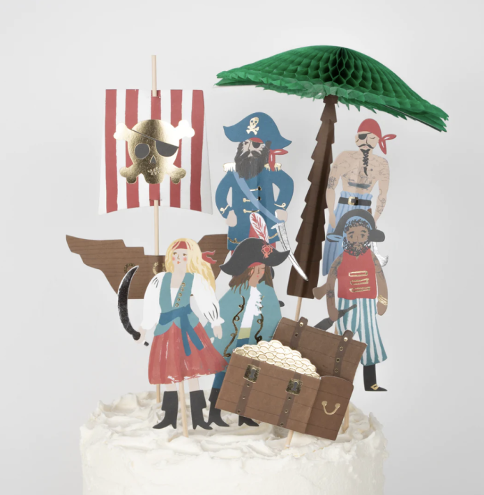 meri meri pirate cake toppers