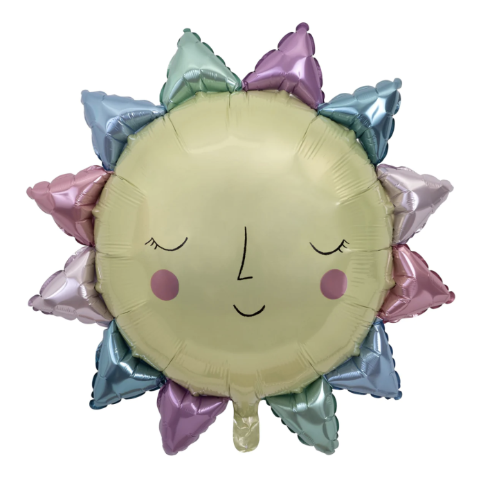 meri meri rainbow sun foil balloon