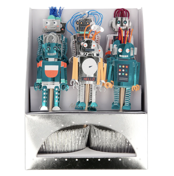 meri meri robot cupcake kit | Kinderfeestwinkel | Speelgoedwinkel | Feestwinkel | Kinderwinkel | Amsterdam