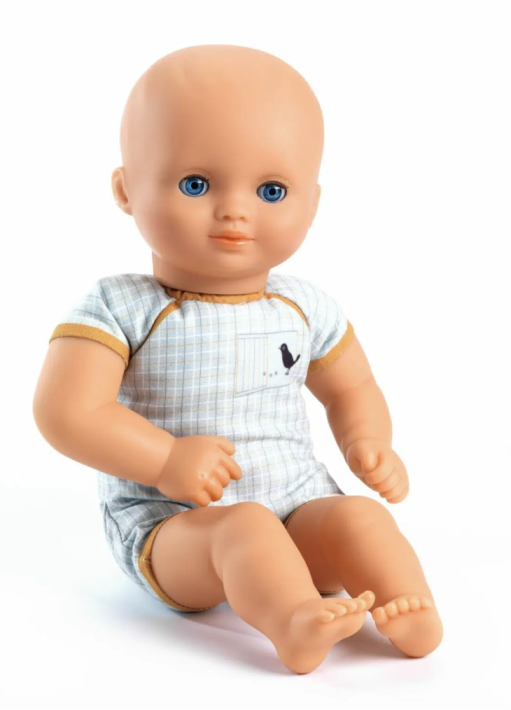 djeco baby doll dressed (32 cm) - baby canary