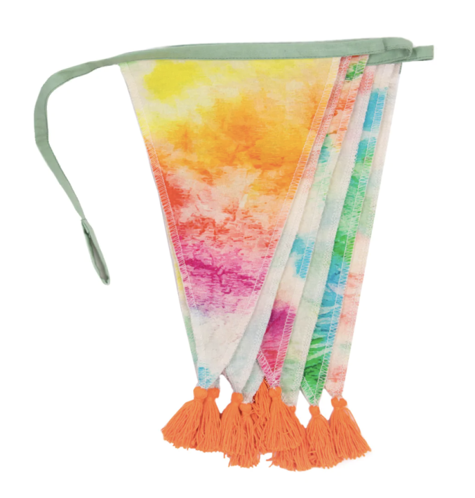 stoffen slinger fabric bunting - tie dye