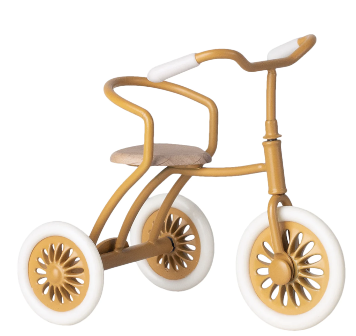 maileg tricycle, mouse  - ocher