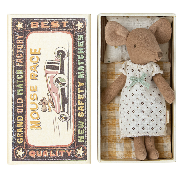 maileg big sister mouse in matchbox