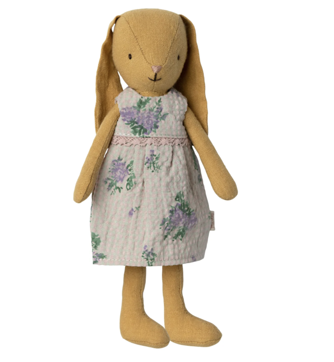 maileg bunny size 1, dress - yellow