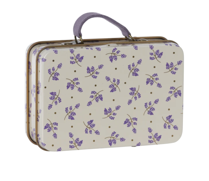 maileg small suitcase, madelaine - lavendel