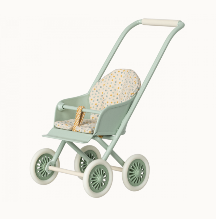 maileg stroller, micro - lichtgroen