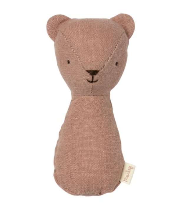 maileg teddy rattle - oudroze