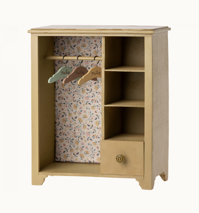 maileg wardrobe, large - yellow | Kinderfeestwinkel | Speelgoedwinkel | Feestwinkel | Kinderwinkel | Amsterdam
