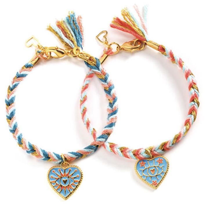 djeco diy bracelet set - friendship and hearts