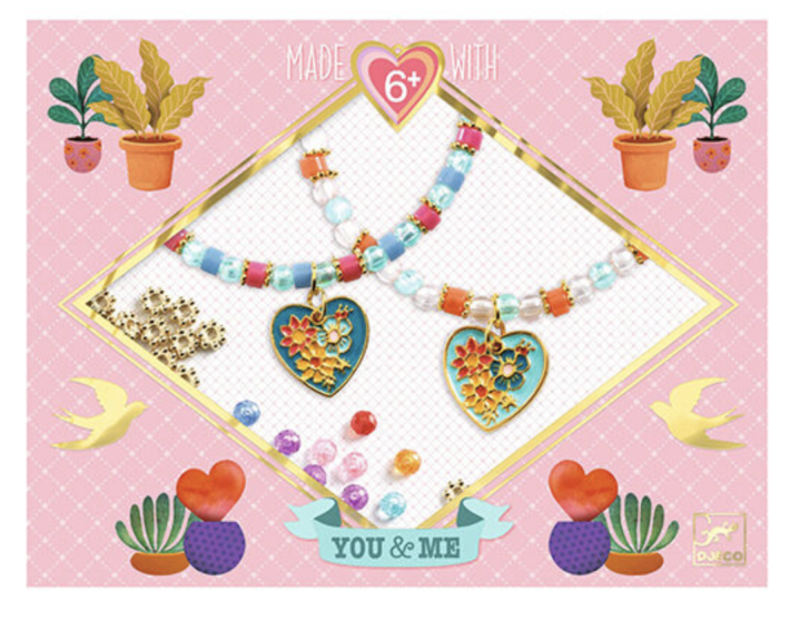 djeco armbandjes maken - you & me, heart threading | Kinderfeestwinkel | Speelgoedwinkel | Feestwinkel | Kinderwinkel | Amste