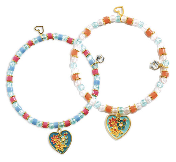 djeco armbandjes maken - you & me, heart threading