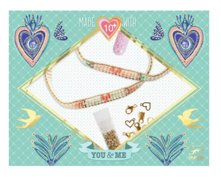 djeco armbandjes maken - you & me, miyuki and hearts