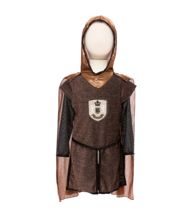 brilliant copper knight tunic with cape (9-10 yrs)
