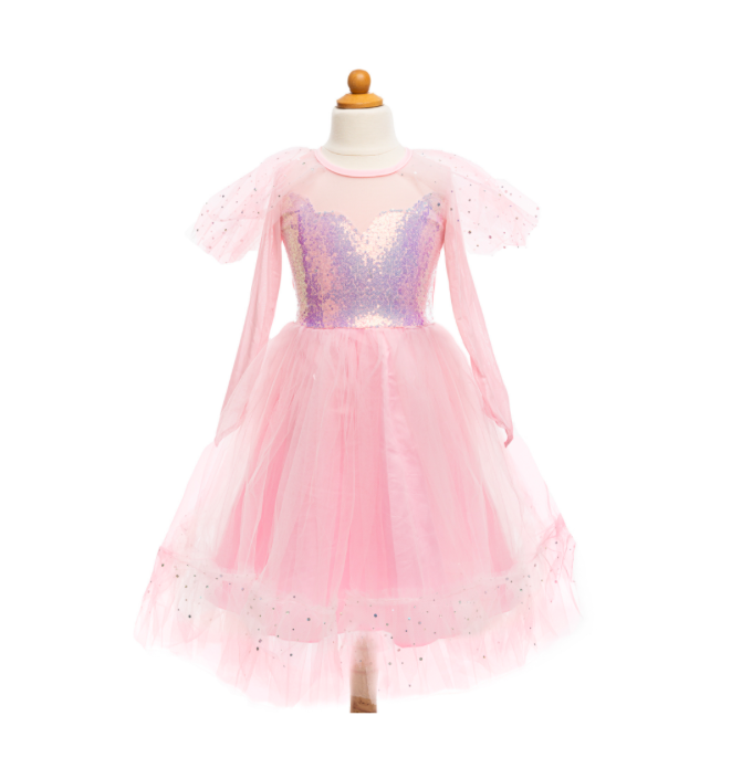 elegant in pink dress - roze (3-4 jr) | Kinderfeestwinkel | Speelgoedwinkel | Feestwinkel | Kinderwinkel | Amsterdam