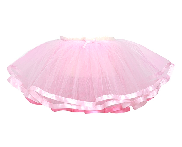 elegant ribbon tutu - pink (4-6 yrs)