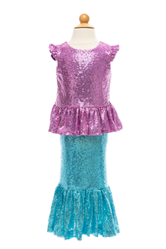 sequins sparkle mermaid top & skirt (5-6 jr) | Kinderfeestwinkel | Speelgoedwinkel | Feestwinkel | Kinderwinkel | Amsterdam