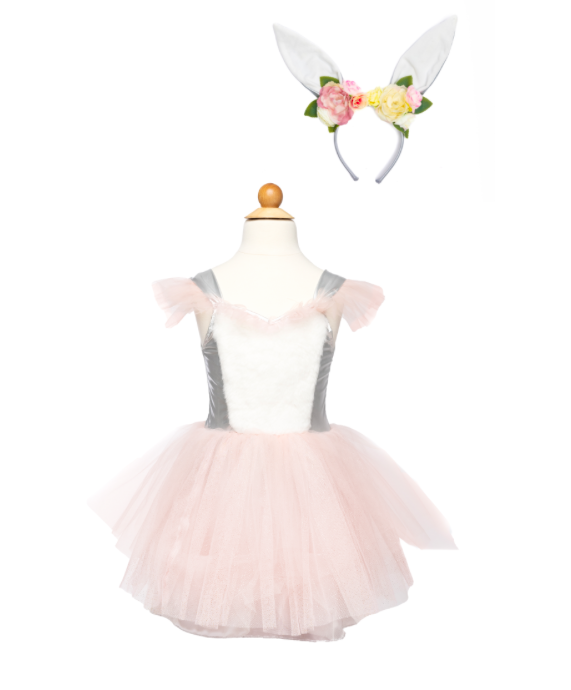 woodland bunny dress & headpiece (5-6 jr)