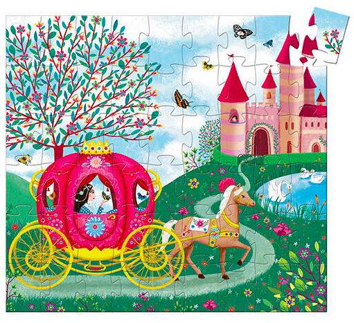 djeco silhouette puzzel - elises koets (54 st)