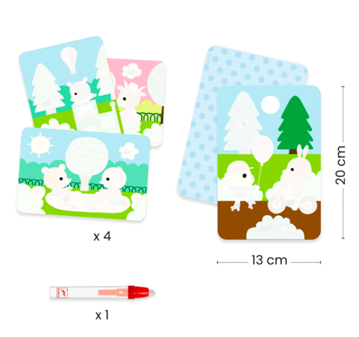 djeco magic colouring - in the park