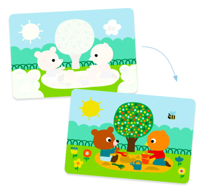 djeco magic colouring - in the park