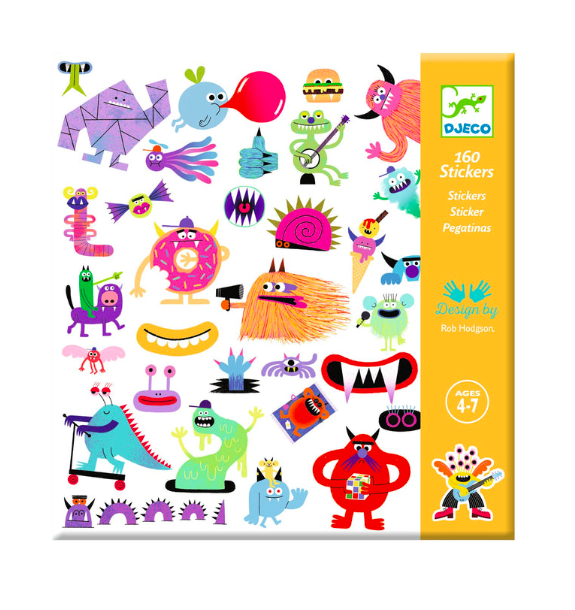 djeco stickers - monster