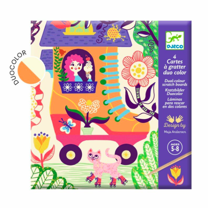 djeco kraskaarten - gekke huizen | Kinderfeestwinkel | Speelgoedwinkel | Feestwinkel | Kinderwinkel | Amsterdam