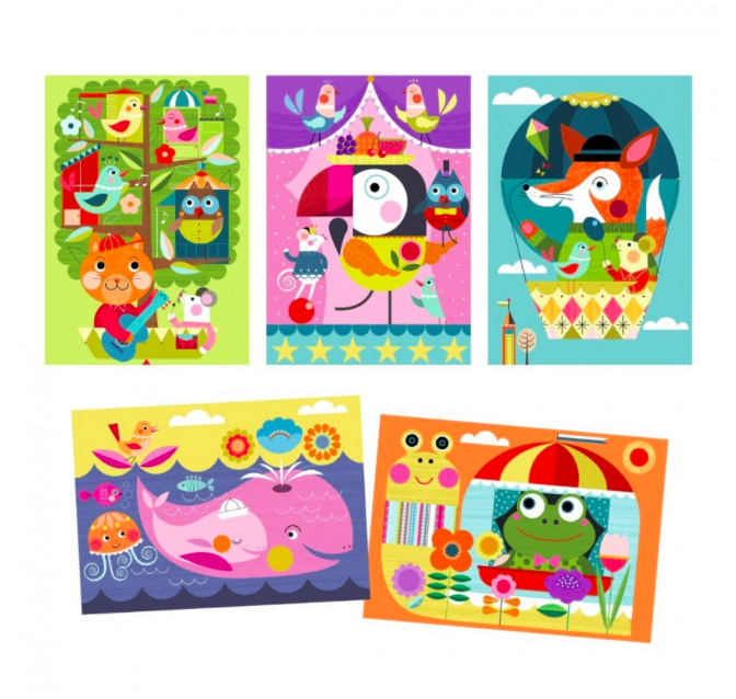 djeco scratch boards for little ones - animals