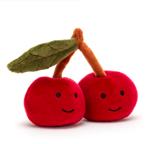 jellycat knuffel fabulous fruit cherry