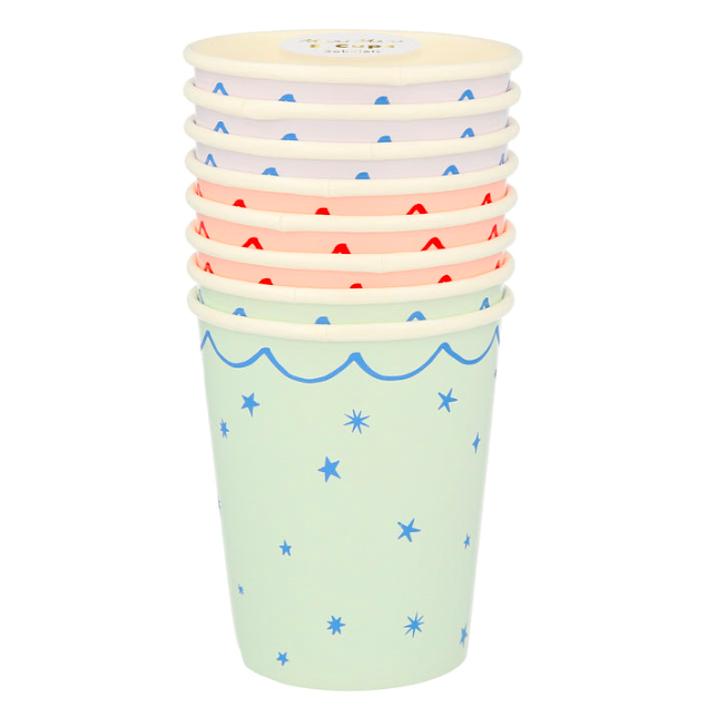 meri mei star pattern cups