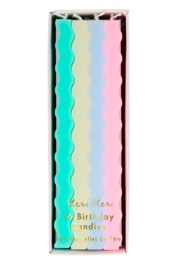 meri meri pastel wavy candles | Kinderfeestwinkel | Speelgoedwinkel | Feestwinkel | Kinderwinkel | Amsterdam
