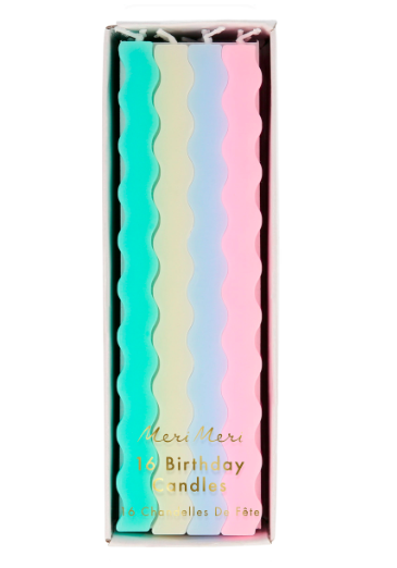 meri meri pastel wavy candles